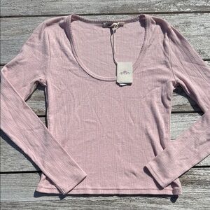 FAHERTY Pacific Pointelle Scoop Neck blush pink NWT 🎀